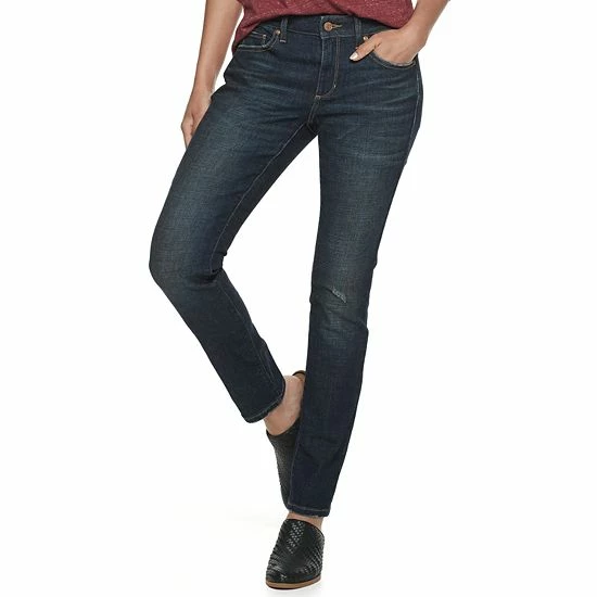 Women's Sonoma Goods For Life® Supersoft Stretch Midrise Skinny Jeans Wyatt Destructed 18 Women's Sonoma Goods For Life® Supersoft Stretch Midrise Skinny Jeans Wyatt Destructed - Image 16