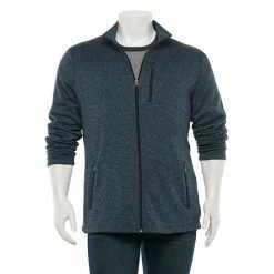Big & Tall Sonoma Goods For Life® Supersoft Sweater Fleece Zip Jacket Blue -Sonoma Goods For Life shop unnamed file 10000