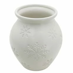 Sonoma Goods For Life® 10" Ceramic Snowflake Vase