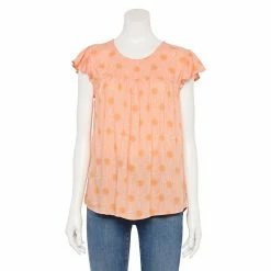 Women's Sonoma Goods For Life® Print Flutter-Sleeve Swing Top Red Floral -Sonoma Goods For Life shop unnamed file 10055