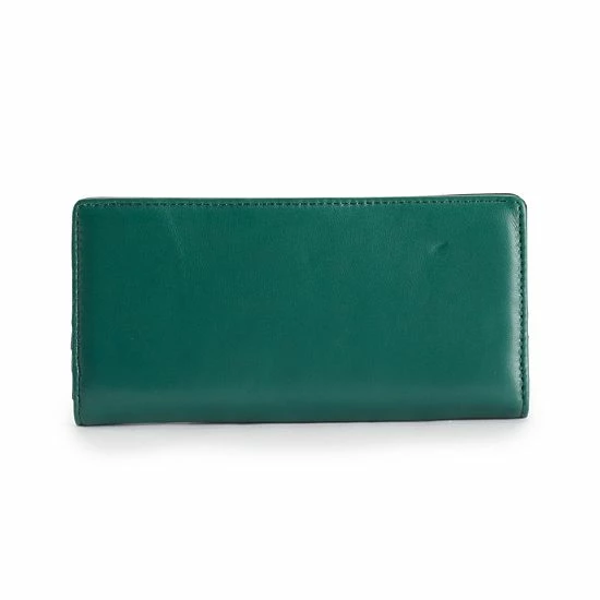 Sonoma Goods For Life® Lambskin Leather RFID-Blocking Clutch Wallet Mallard Green 3 Sonoma Goods For Life® Lambskin Leather RFID-Blocking Clutch Wallet Mallard Green