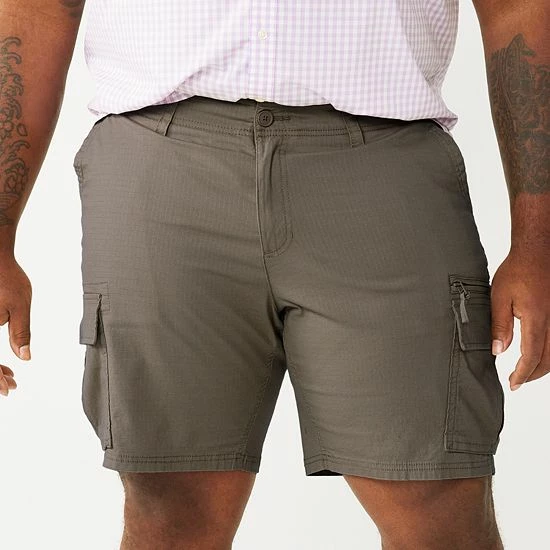 Big & Tall Sonoma Goods For Life® Flexwear Ripstop Cargo Shorts Kagan Khaki 8 Big & Tall Sonoma Goods For Life® Flexwear Ripstop Cargo Shorts Kagan Khaki - Image 6