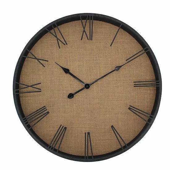 Sonoma Goods For Life® Linen Back Wall Clock 3 Sonoma Goods For Life® Linen Back Wall Clock