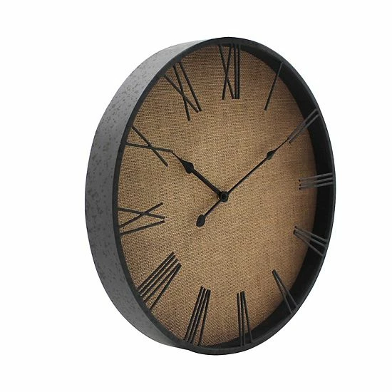 Sonoma Goods For Life® Linen Back Wall Clock 4 Sonoma Goods For Life® Linen Back Wall Clock - Image 2