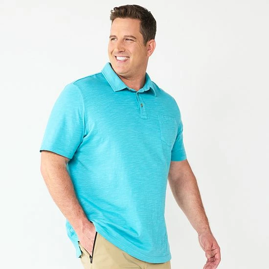 Big & Tall Sonoma Goods For Life® Regular-Fit Polo Allure Red 4 Big & Tall Sonoma Goods For Life® Regular-Fit Polo Allure Red - Image 2