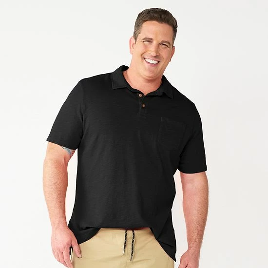 Big & Tall Sonoma Goods For Life® Regular-Fit Polo Allure Red 5 Big & Tall Sonoma Goods For Life® Regular-Fit Polo Allure Red - Image 3