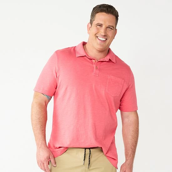 Big & Tall Sonoma Goods For Life® Regular-Fit Polo Allure Red 7 Big & Tall Sonoma Goods For Life® Regular-Fit Polo Allure Red - Image 5