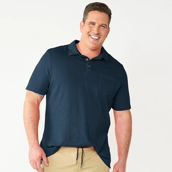 Big & Tall Sonoma Goods For Life® Regular-Fit Polo Allure Red 8 Big & Tall Sonoma Goods For Life® Regular-Fit Polo Allure Red - Image 6