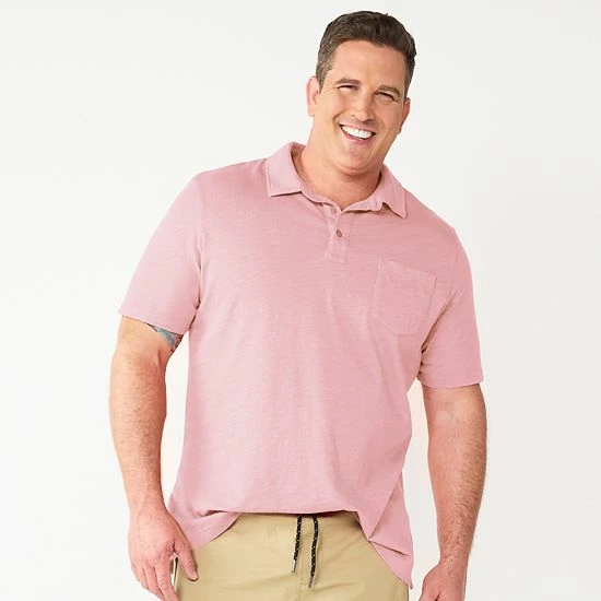 Big & Tall Sonoma Goods For Life® Regular-Fit Polo Allure Red 11 Big & Tall Sonoma Goods For Life® Regular-Fit Polo Allure Red - Image 9