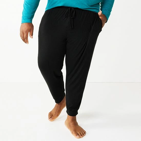Big & Tall Sonoma Goods For Life® Relaxed-Fit Lush Luxe Pajama Sleep Pants Black 3 Big & Tall Sonoma Goods For Life® Relaxed-Fit Lush Luxe Pajama Sleep Pants Black
