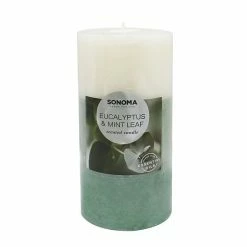 Sonoma Goods For Life® Eucalyptus & Mint Leaf 19.4-oz. Pillar Candle