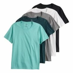 Men's Sonoma Goods For Life® 5-Pack Crew Tees Blue Teal Asssorted -Sonoma Goods For Life shop unnamed file 10217
