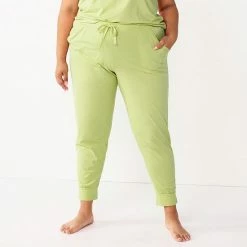 Plus Size Sonoma Goods For Life® Essential Banded Bottom Pajama Pants Coral Animal -Sonoma Goods For Life shop unnamed file 10224