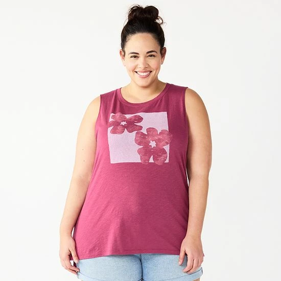 Plus Size Sonoma Goods For Life® Graphic Muscle Tank California 7 Plus Size Sonoma Goods For Life® Graphic Muscle Tank California - Image 5