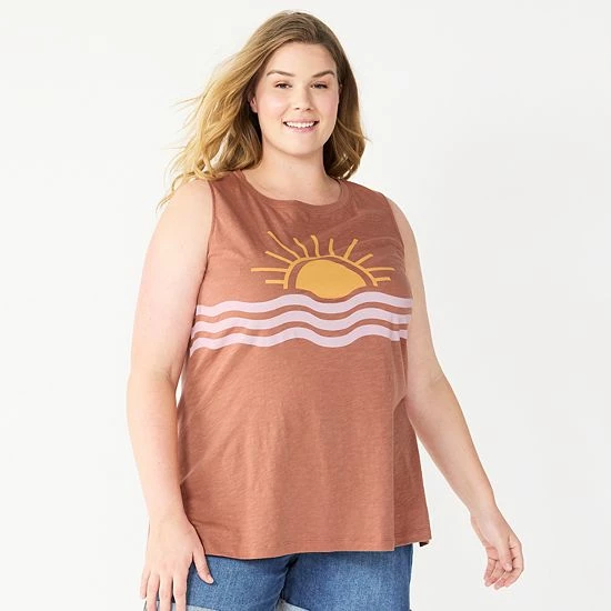 Plus Size Sonoma Goods For Life® Graphic Muscle Tank California 8 Plus Size Sonoma Goods For Life® Graphic Muscle Tank California - Image 6