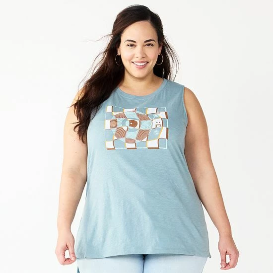 Plus Size Sonoma Goods For Life® Graphic Muscle Tank California 10 Plus Size Sonoma Goods For Life® Graphic Muscle Tank California - Image 8
