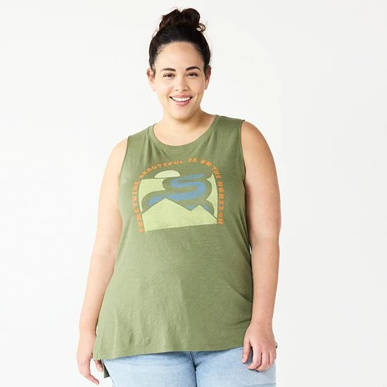 Plus Size Sonoma Goods For Life® Graphic Muscle Tank California 12 Plus Size Sonoma Goods For Life® Graphic Muscle Tank California - Image 10