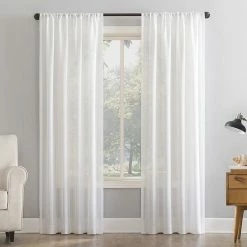 Sonoma Goods For Life® Recycled Polyester Vertical Stripe Sheer Window Curtain White -Sonoma Goods For Life shop unnamed file 10335