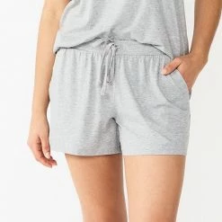 Women's Sonoma Goods For Life® Essential Pajama Shorts Heather Gray -Sonoma Goods For Life shop unnamed file 10340