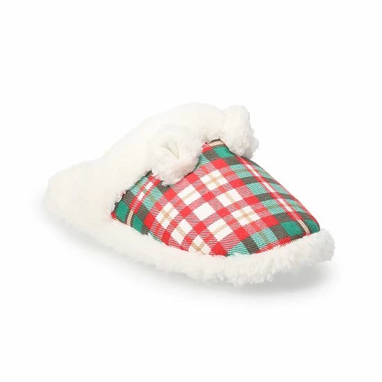 Sonoma Goods For Life Kids Jammies For Your Families® Plaid Scuff Slippers 3 Sonoma Goods For Life Kids Jammies For Your Families® Plaid Scuff Slippers