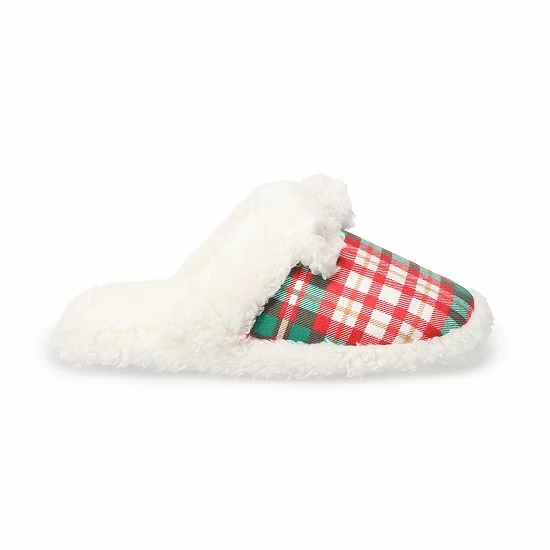 Sonoma Goods For Life Kids Jammies For Your Families® Plaid Scuff Slippers 4 Sonoma Goods For Life Kids Jammies For Your Families® Plaid Scuff Slippers - Image 2