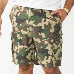 Big & Tall Sonoma Goods For Life® Cargo Shorts Olive