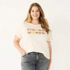 Women's Sonoma Goods For Life® Women's History Month Tee Cream Strong Woman