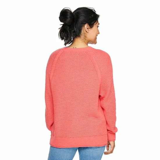 Women's Sonoma Goods For Life® All Over Stitch Crewneck Sweater Mauve 4 Women's Sonoma Goods For Life® All Over Stitch Crewneck Sweater Mauve - Image 2