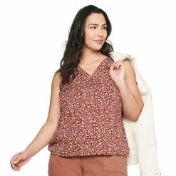 Plus Size Sonoma Goods For Life® V-Neck Tank Black -Sonoma Goods For Life shop unnamed file 10425