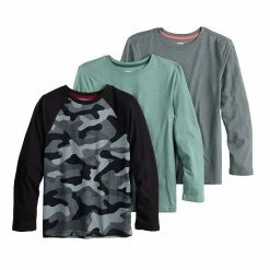 Kids 8-20 Sonoma Goods For Life 3-Pack Long Sleeve Tees Blue Gray Gold Navy -Sonoma Goods For Life shop unnamed file 10470