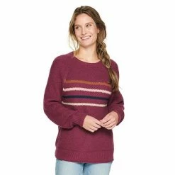 Women's Sonoma Goods For Life® All Over Stitch Crewneck Sweater Mauve 39 Women's Sonoma Goods For Life® All Over Stitch Crewneck Sweater Mauve -Sonoma Goods For Life shop unnamed file 1057