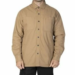 Men's Sonoma Goods For Life® Fleece-Lined Canvas Shirt Jacket Green