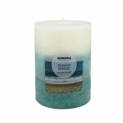 Sonoma Goods For Life® 3" X 4" Seaside Breeze Pillar Candle