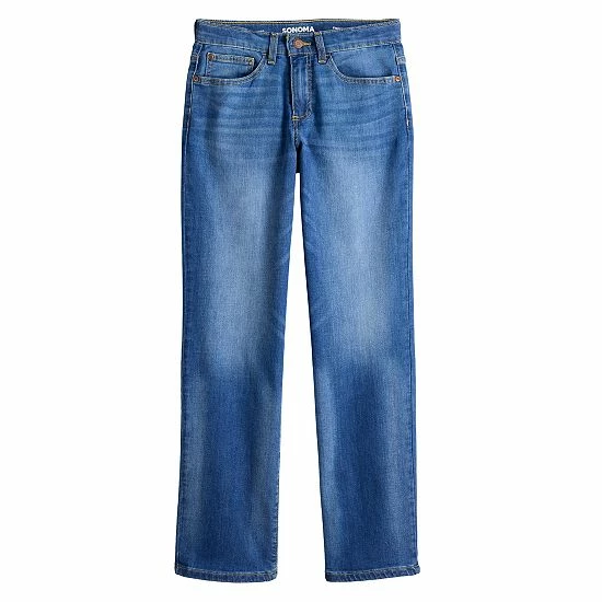 Boys 7-20 Sonoma Goods For Life® Flexwear Straight Jeans In Regular, Slim & Husky Medium Wash 10 Boys 7-20 Sonoma Goods For Life® Flexwear Straight Jeans In Regular, Slim & Husky Medium Wash - Image 8