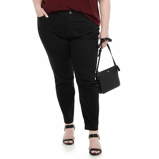 Plus Size Sonoma Goods For Life® Comfortable Favorite High-Waisted Skinny Jeans Medium Wash 6 Plus Size Sonoma Goods For Life® Comfortable Favorite High-Waisted Skinny Jeans Medium Wash - Image 4