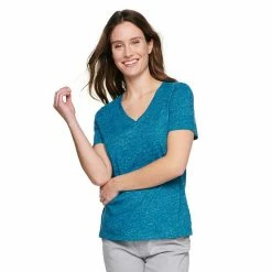 Women's Tall Sonoma Goods For Life® Everyday V-Neck Tee Puebla Brown -Sonoma Goods For Life shop unnamed file 10695