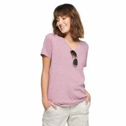 Women's Tall Sonoma Goods For Life® Everyday V-Neck Tee Puebla Brown -Sonoma Goods For Life shop unnamed file 10697