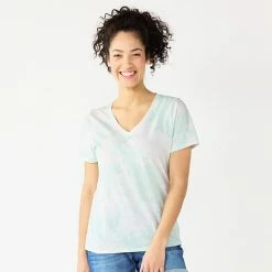 Women's Tall Sonoma Goods For Life® Everyday V-Neck Tee Puebla Brown -Sonoma Goods For Life shop unnamed file 10705