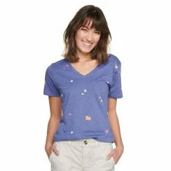 Women's Tall Sonoma Goods For Life® Everyday V-Neck Tee Puebla Brown -Sonoma Goods For Life shop unnamed file 10710