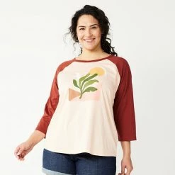 Plus Size Sonoma Goods For Life® Three Quarter Sleeve Baseball Graphic Tee Red Love Always 20 Plus Size Sonoma Goods For Life® Three Quarter Sleeve Baseball Graphic Tee Red Love Always -Sonoma Goods For Life shop unnamed file 10730