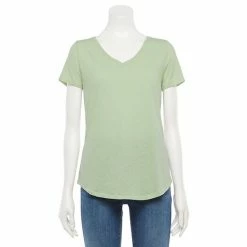 Petite Sonoma Goods For Life® Essential V-Neck Tee Teal Nep -Sonoma Goods For Life shop unnamed file 10751