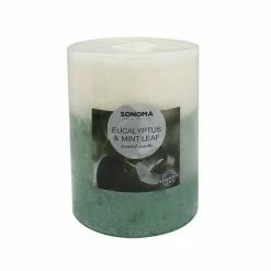 Sonoma Goods For Life® Eucalyptus & Mint Leaf 12.83-oz. Pillar Candle