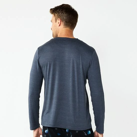 Men's Sonoma Goods For Life® Lush Luxe Tee Charcoal Space Dye 4 Men's Sonoma Goods For Life® Lush Luxe Tee Charcoal Space Dye - Image 2