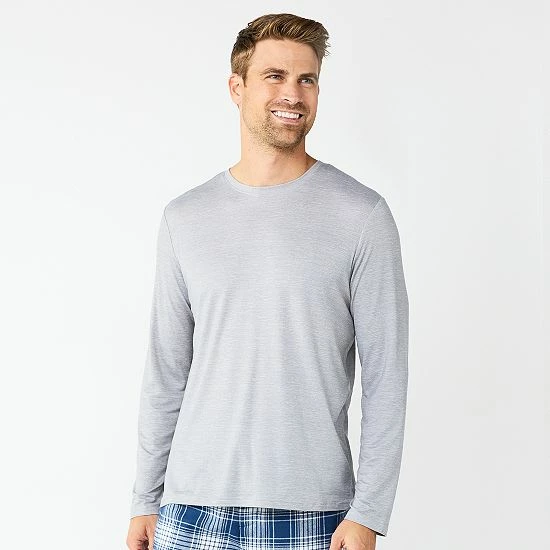 Men's Sonoma Goods For Life® Lush Luxe Tee Charcoal Space Dye 6 Men's Sonoma Goods For Life® Lush Luxe Tee Charcoal Space Dye - Image 4