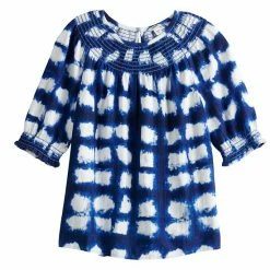 Women's Sonoma Goods For Life® Elbow Smock Neck Top Blue Geo Floral 10 Women's Sonoma Goods For Life® Elbow Smock Neck Top Blue Geo Floral -Sonoma Goods For Life shop unnamed file 10854