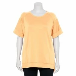Plus Size Sonoma Goods For Life® Supersoft Short Sleeve Tunic Peach Glaze -Sonoma Goods For Life shop unnamed file 10897