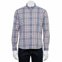 Men's Sonoma Goods For Life® Perfect Length Poplin Button-Down Shirt Sky Blue Check 16 Men's Sonoma Goods For Life® Perfect Length Poplin Button-Down Shirt Sky Blue Check -Sonoma Goods For Life shop unnamed file 10971