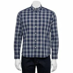 Men's Sonoma Goods For Life® Perfect Length Poplin Button-Down Shirt Sky Blue Check 17 Men's Sonoma Goods For Life® Perfect Length Poplin Button-Down Shirt Sky Blue Check -Sonoma Goods For Life shop unnamed file 10972