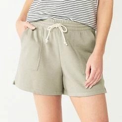 Women's Sonoma Goods For Life® French Terry Sweat Shorts Dark Gray -Sonoma Goods For Life shop unnamed file 10989