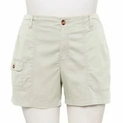 Plus Size Sonoma Goods For Life® High-Waisted Comfort Utility Shorts Coral -Sonoma Goods For Life shop unnamed file 10998